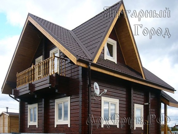 Возведение домокомплекта деревянного дома из профилированного бруса